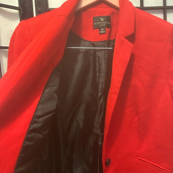 Gently Used Red Worthington Petite Small Blazer - Picture 8 of 11